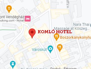 Komló Hotel - Kőszeg| Térkép